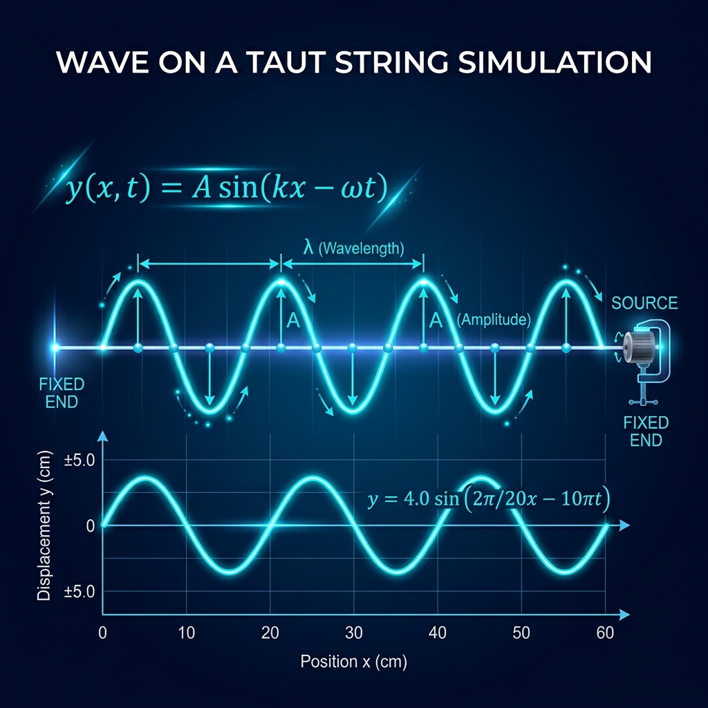 Simulação de Ondas em uma Corda